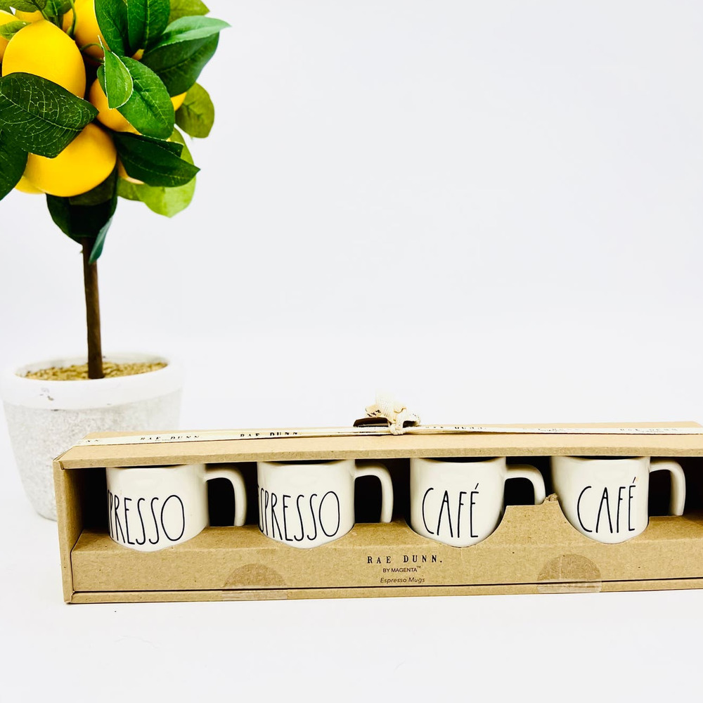 Rae Dunn Mini Expresso Mug Set